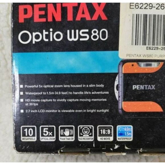 PENTAX WATERPROOF OPTIO WS80 Brand New. - Picture 2 of 9